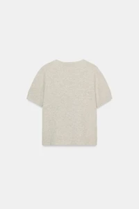 PULL 100% LAINE MANCHES COURTES