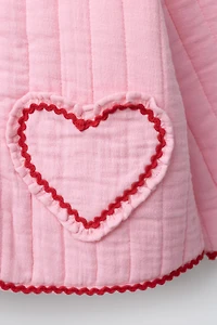 HEART QUILTED JACKET
