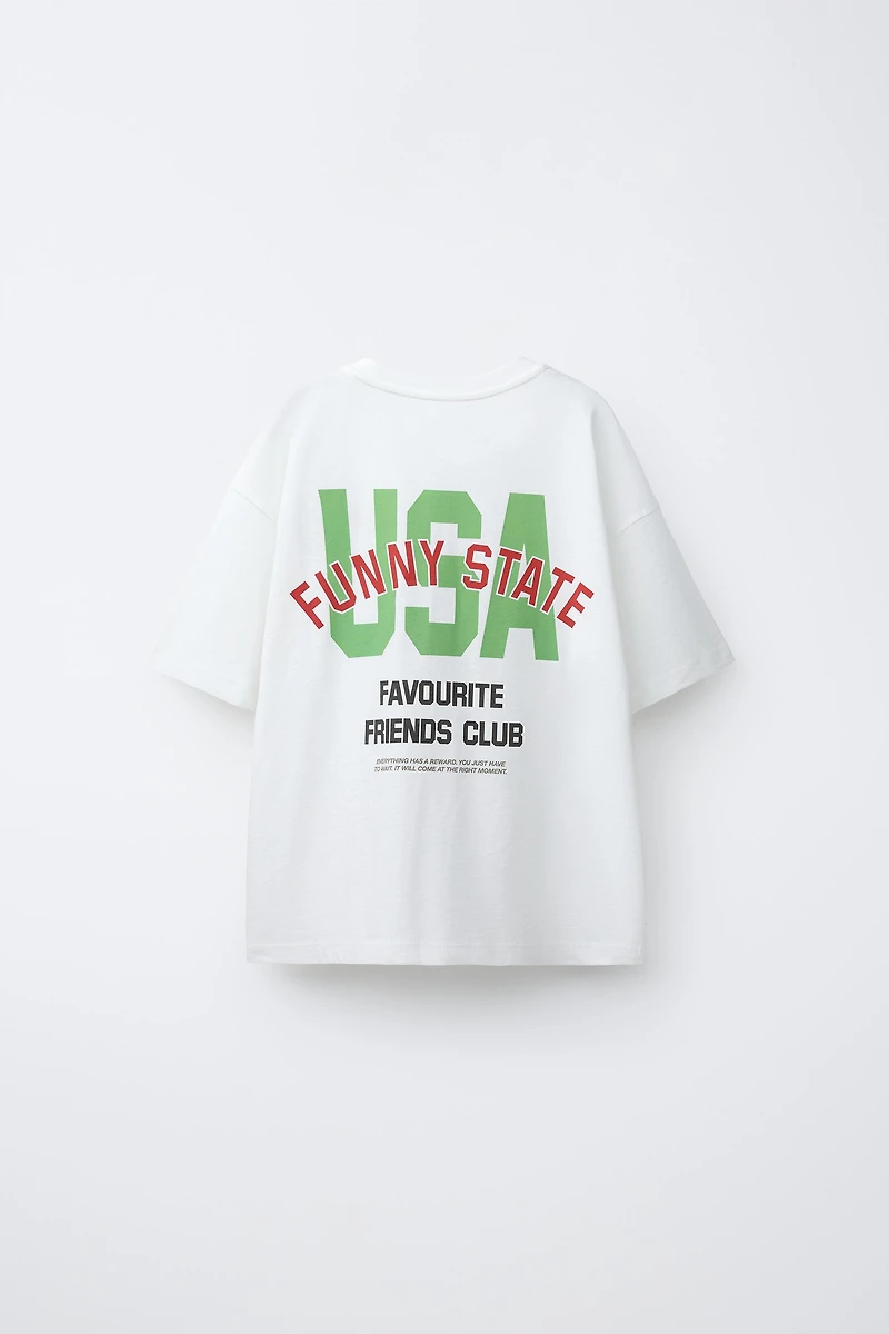 TEXT PRINT T-SHIRT