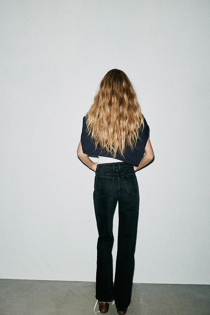 TRF HIGH WAIST STRAIGHT LEG JEANS