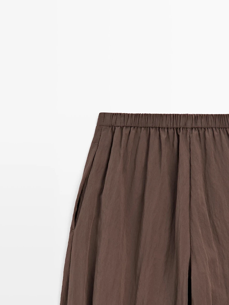 flowing draped pants