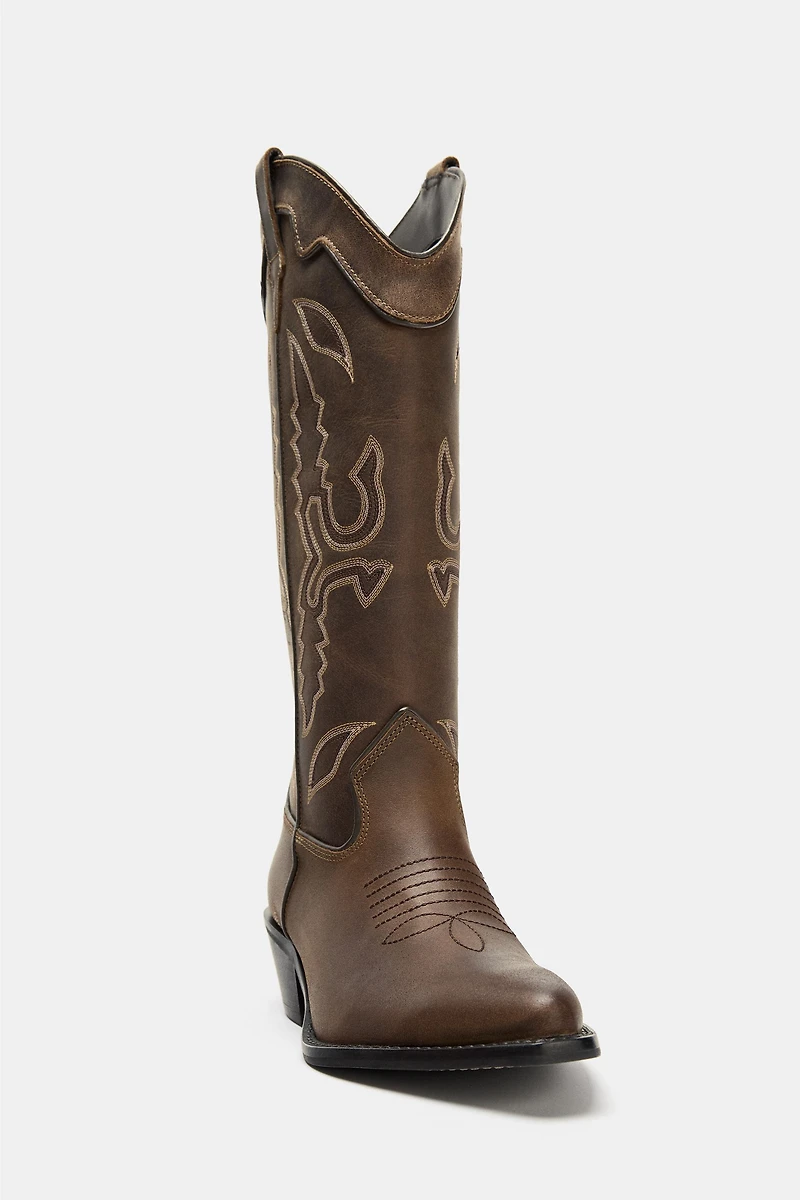 LEATHER COWBOY BOOTS