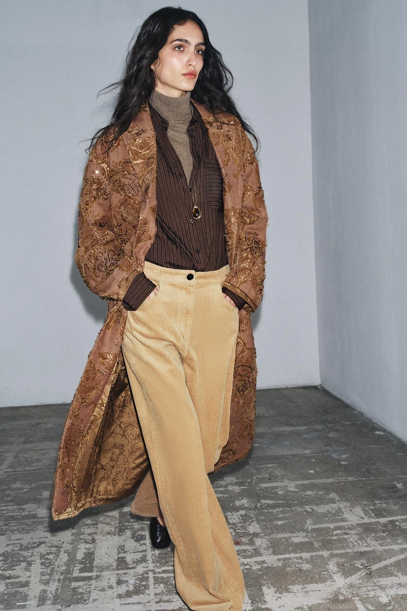 ZW COLLECTION LIMITED EDITION EMBROIDERED LONG COAT