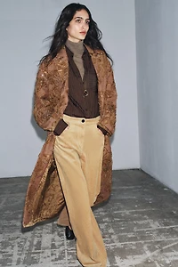 ZW COLLECTION LIMITED EDITION EMBROIDERED LONG COAT