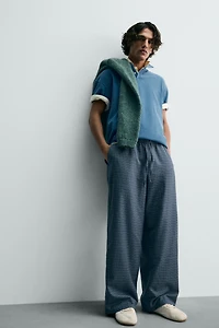 PLAID BAGGY FIT PANTS