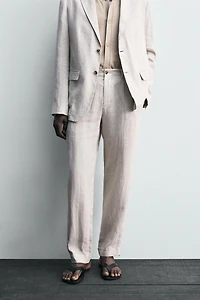 PANTALON DE COSTUME 100 % LIN