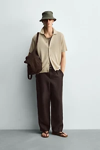 RELAXED FIT KNIT SHIRT