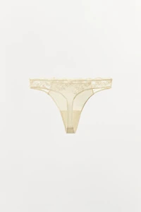 COMBINATION LACE THONG