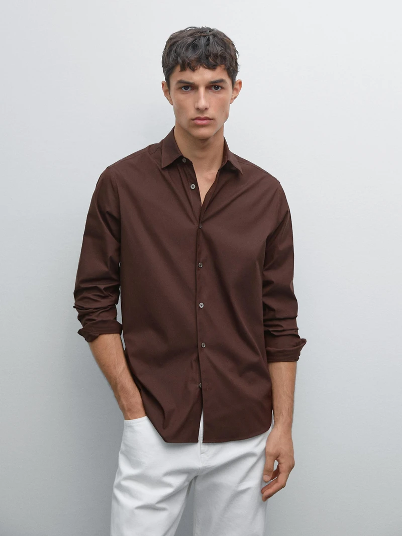 Slim fit stretch shirt