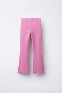 HEAVY WEIGHT T-SHIRT AND WASHED EFFECT RIB FLARE LEGGINGS SET