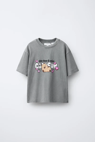 CAPYBARA CAPYFUN © WASHED EFFECT T-SHIRT