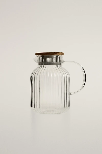 BOROSILICATE GLASS PITCHER WITH FILTER
