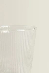 BOROSILICATE GLASS MUG WITH LINES