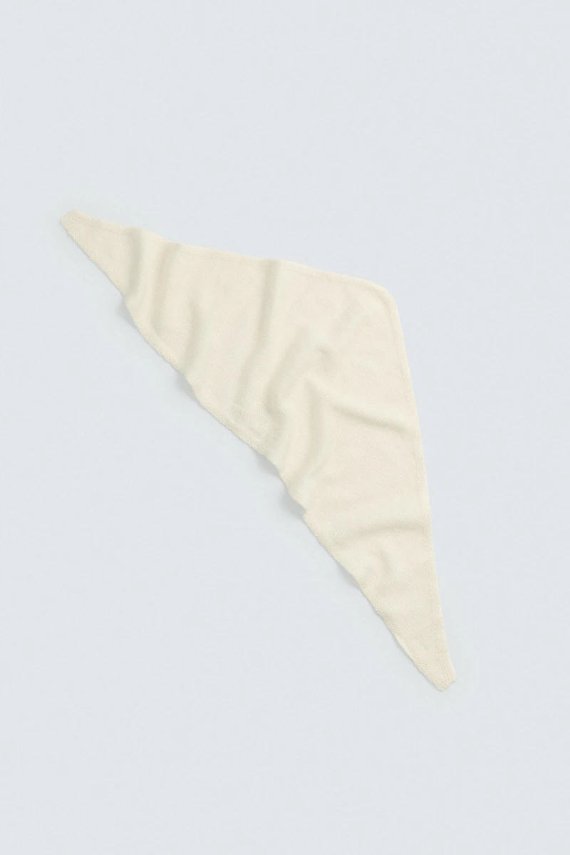 LINEN AND CASHMERE KNIT BANDANA