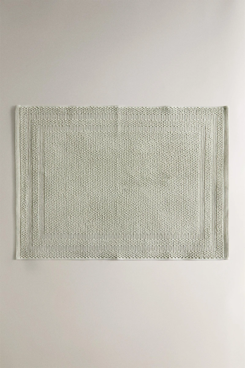 NON-SLIP COTTON BATH MAT