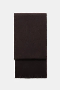 PLAIN FRAYED SCARF