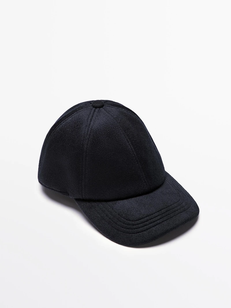 Casquette en laine mélangée