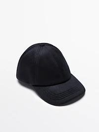 Casquette en laine mélangée