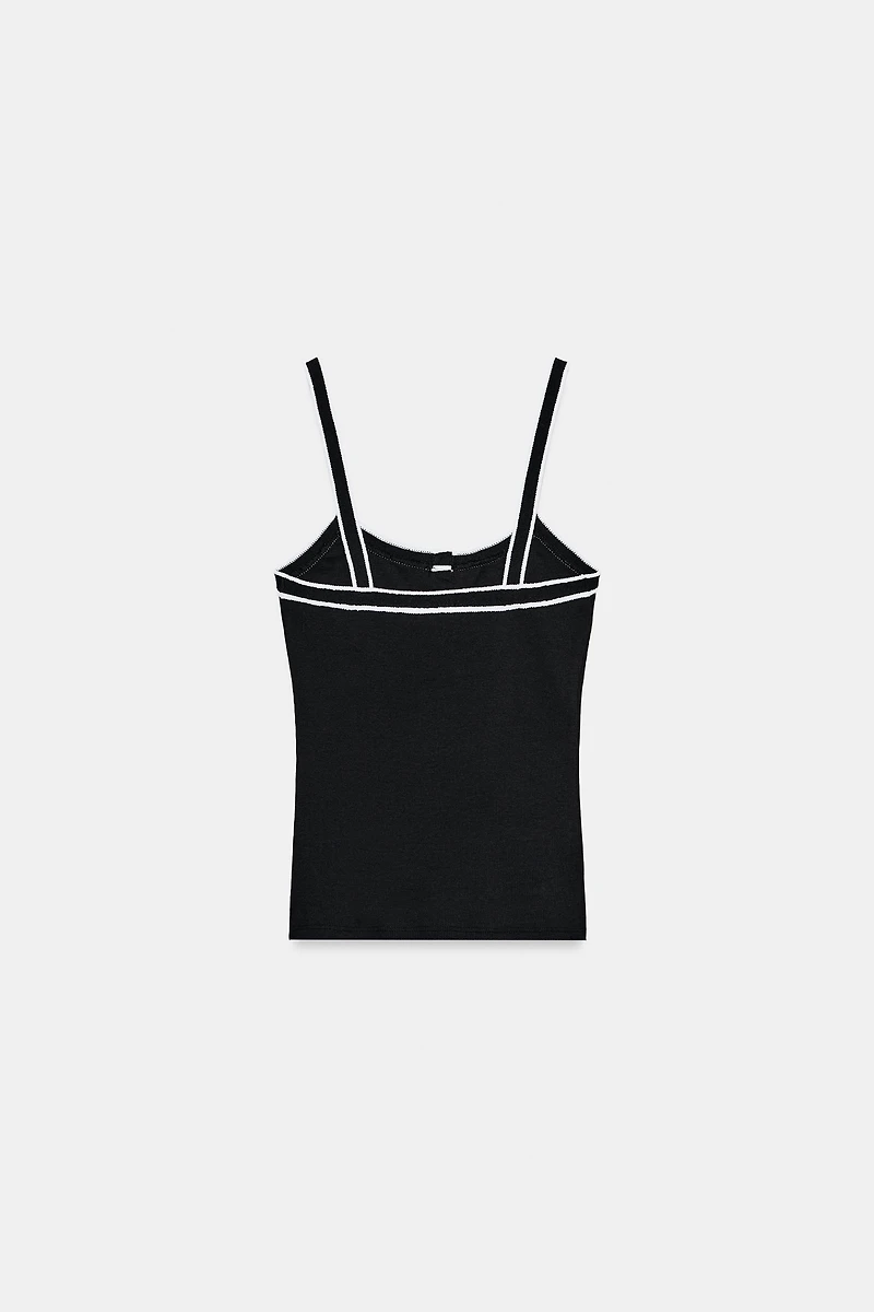 CONTRAST TRIM CAMISOLE