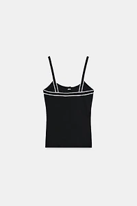 CONTRAST TRIM CAMISOLE
