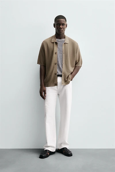 TEXTURED KNIT SHIRT