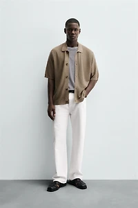 TEXTURED KNIT SHIRT