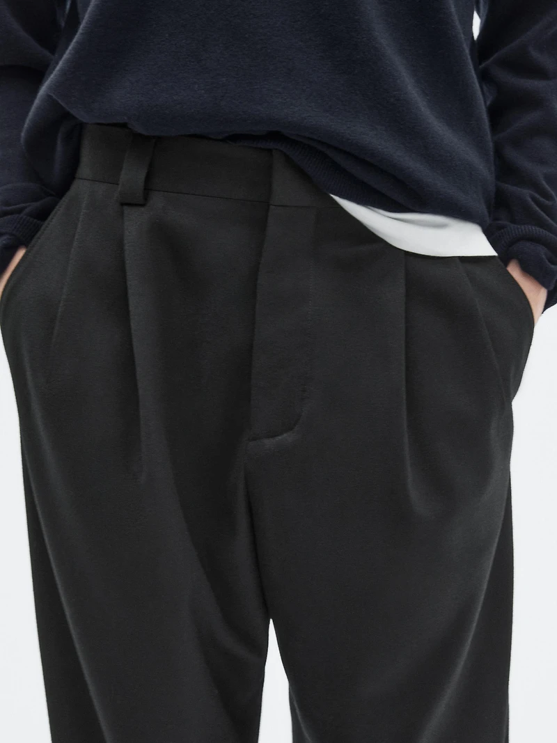 Flannel suit trousers - LIMITED