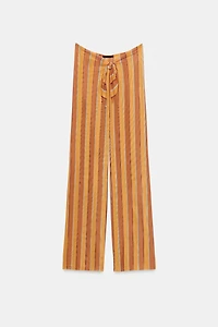 STRIPED TULLE PAREO PANTS