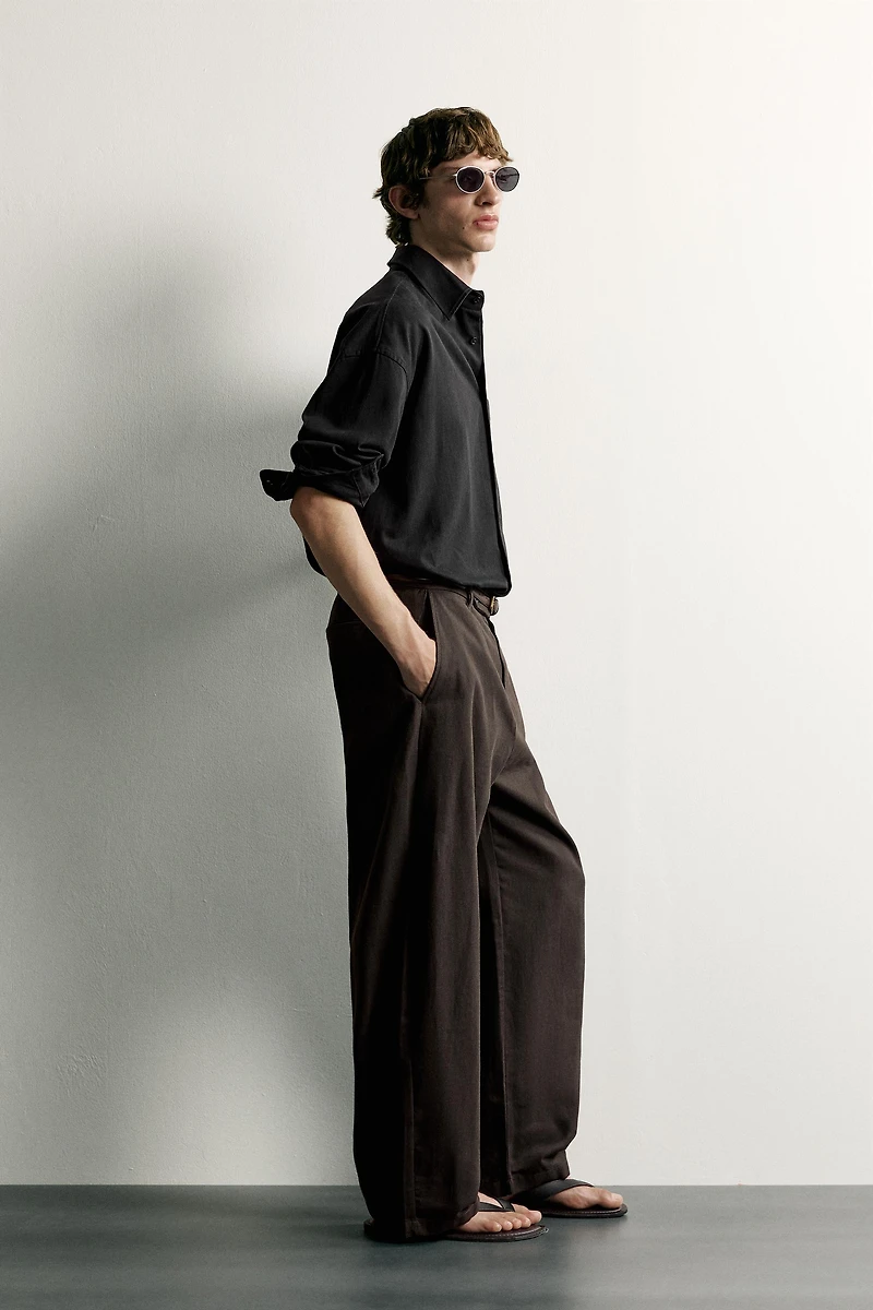 BARREL-FIT PANTS