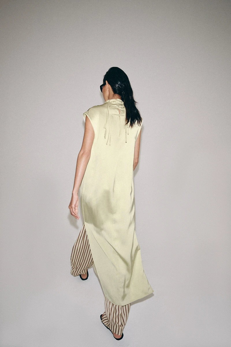ROBE SATINÉE À BRANDEBOURGS ZW COLLECTION