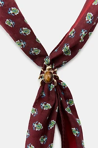 BANDANA IMPRIMÉ AVEC SOIE ARAIGNÉE
