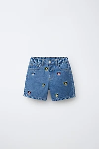MICKEY MOUSE © DISNEY DENIM SHORTS