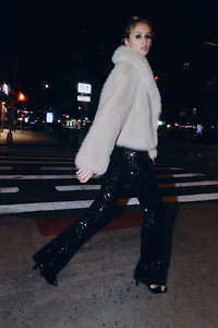 LEGGING FLARE À PAILLETTES