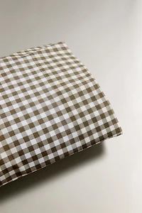 COTTON CHECK PILLOWCASE