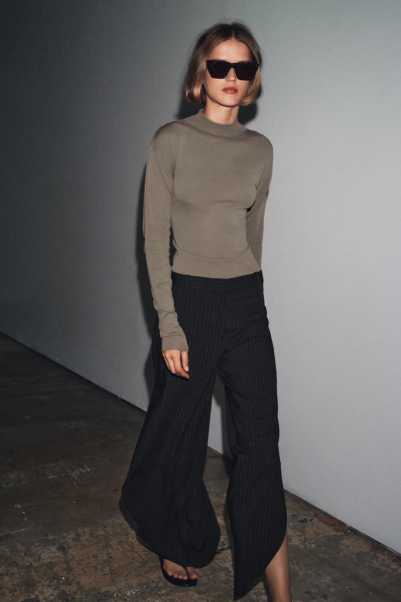 VENTED PINSTRIPE PANTS ZW COLLECTION