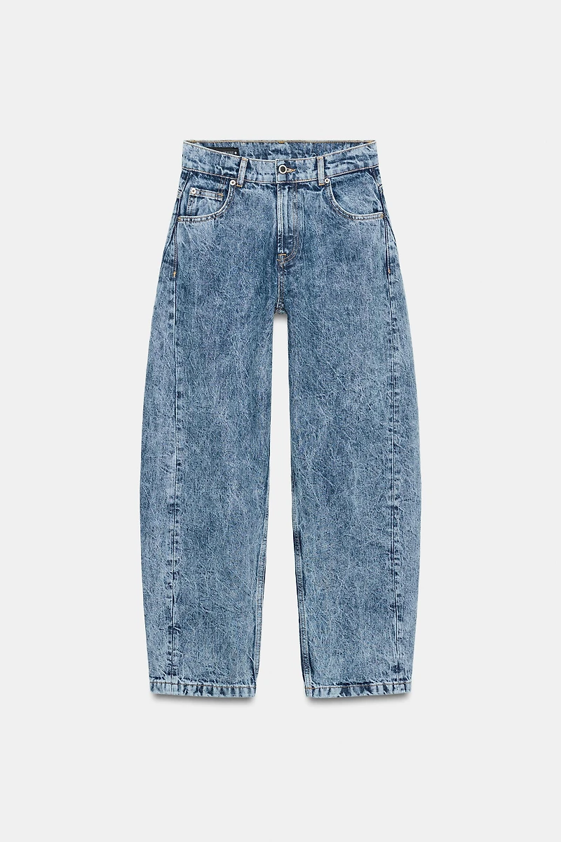 ZW COLLECTION BALLOON HIGH-WAIST JEANS