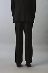 PANTALON DE COSTUME STRUCTURÉ 100% LAINE
