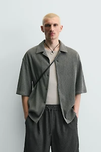 TEXTURED RELAXED FIT SHIRT