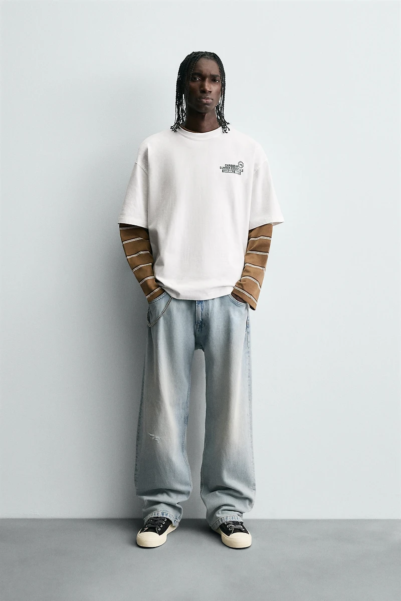 PRINTED TEXT T-SHIRT