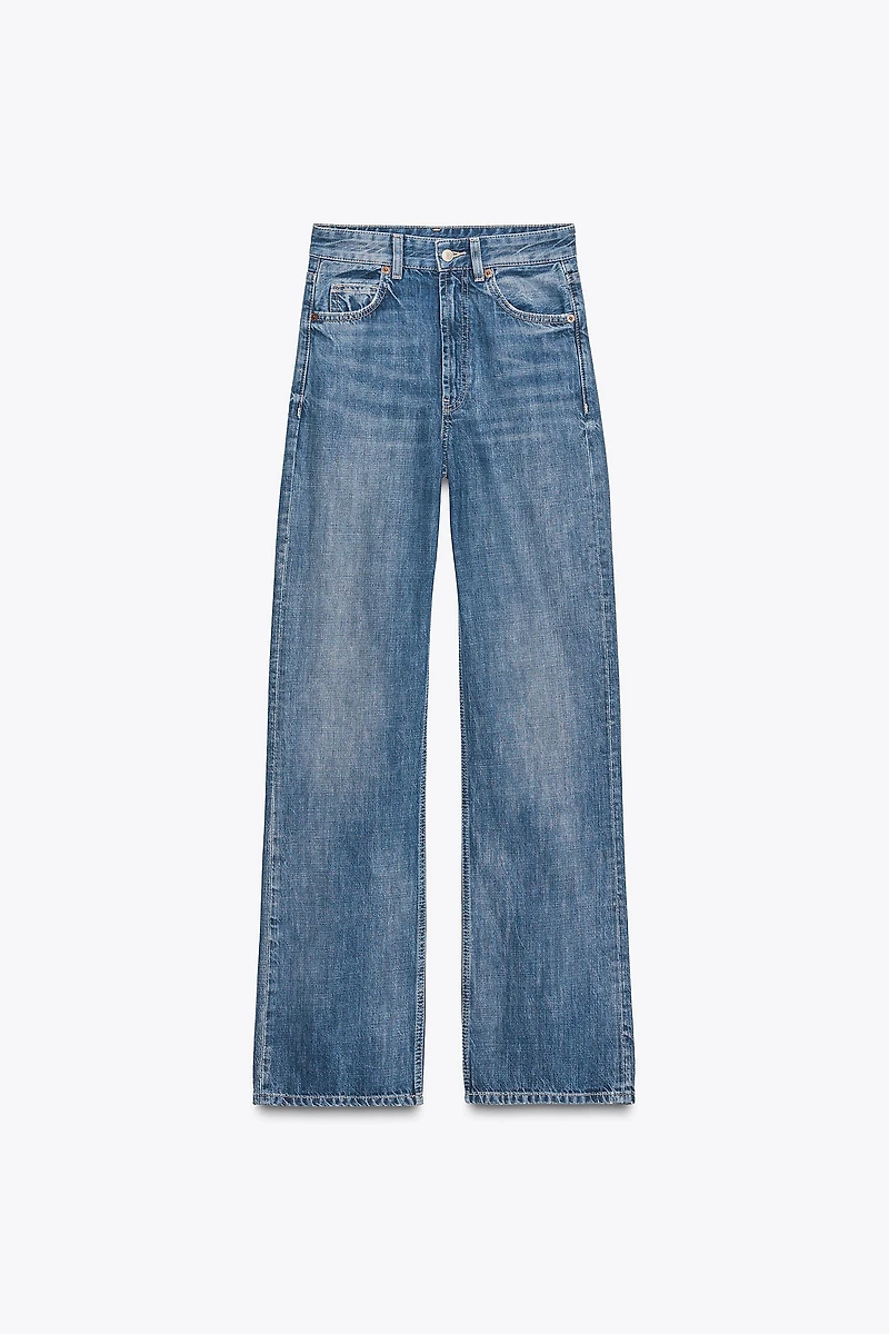 JEANS TRF WIDE LEG TAILLE HAUTE FULL LENGTH