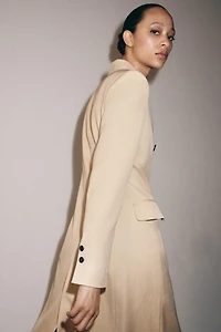 MANTEAU FLUIDE À BOUTONNAGE CROISÉ ZW COLLECTION