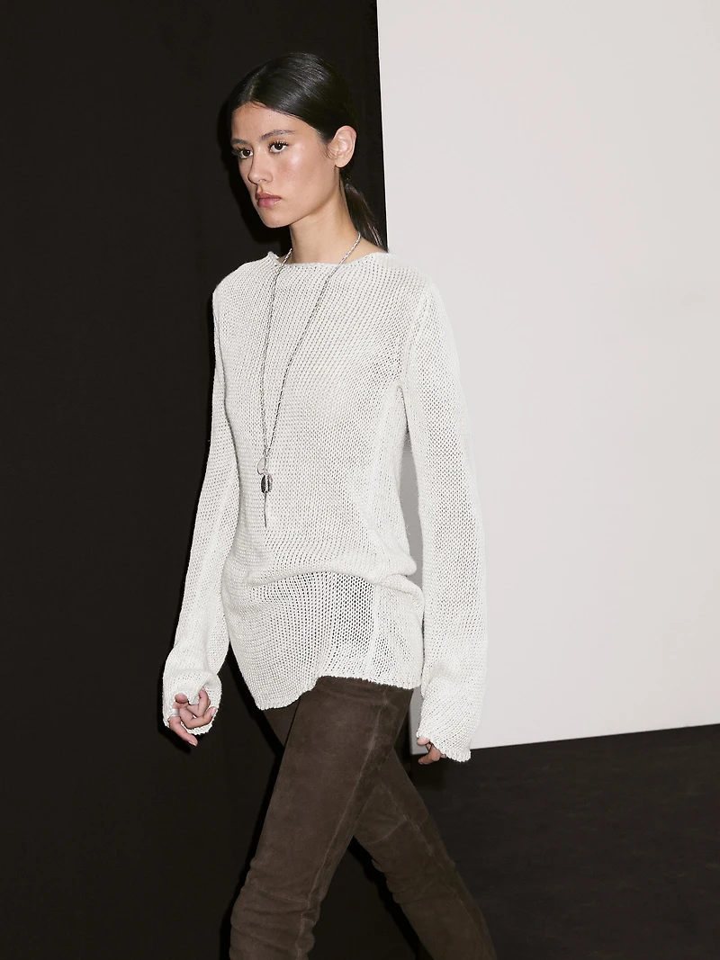 Suede leather leggings