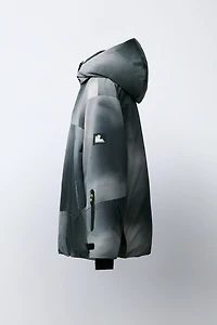 RECCO® SYSTEM SKI COLLECTION TIE DYE WATER RESISTANT AND WINDPROOF DETACHABLE HOODIE JACKET