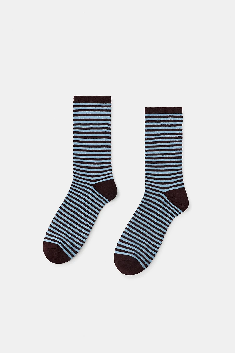 CHAUSSETTES JACQUARD À RAYURES