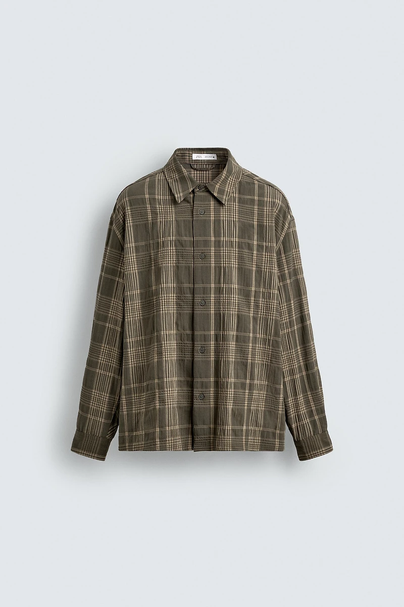 CHEMISE FLUIDE À CARREAUX