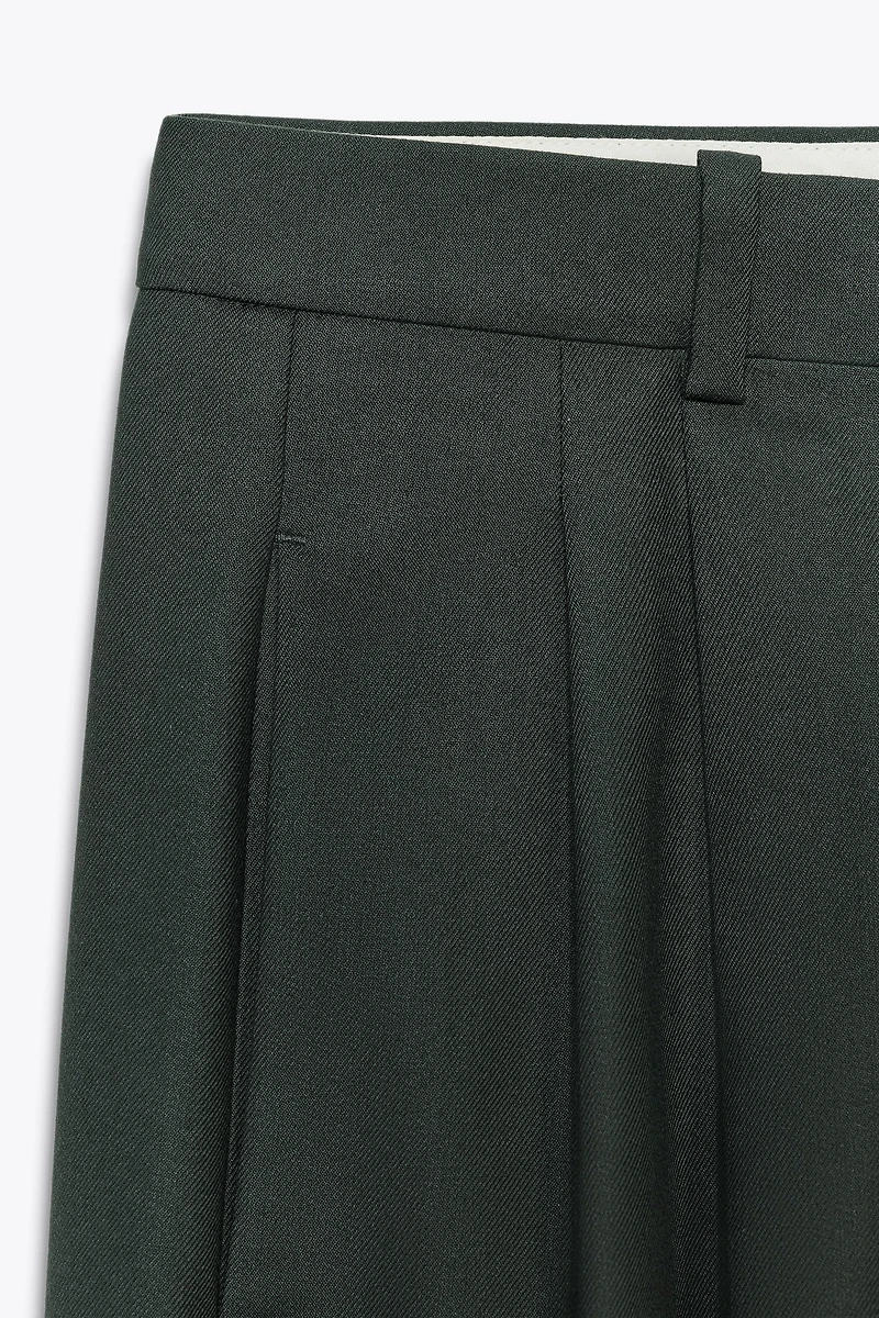 PLEATED WIDE LEG PANTS ZW COLLECTION