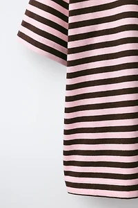STRIPE PRINT T-SHIRT