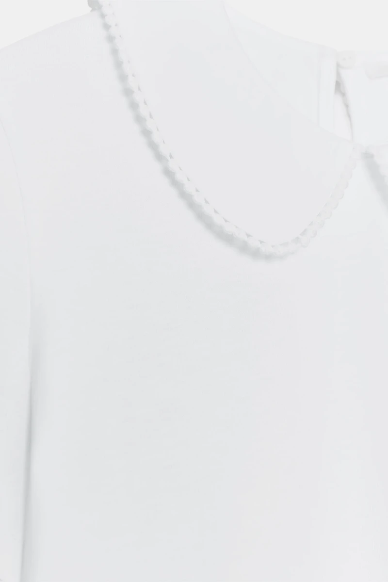 PETER PAN COLLAR T-SHIRT