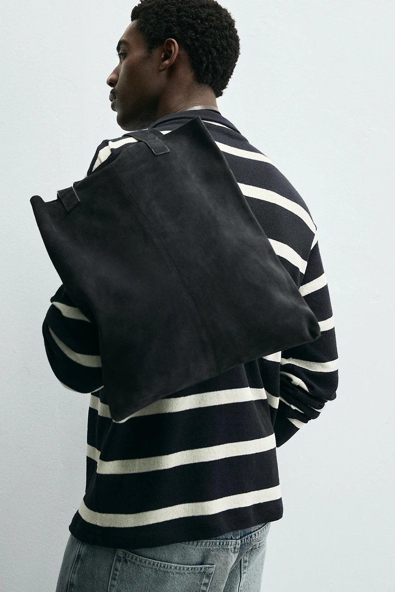 LEATHER SHOPPER BAG