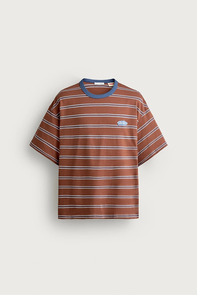 PUKAS SURF X ZARA STRIPED JACQUARD T-SHIRT